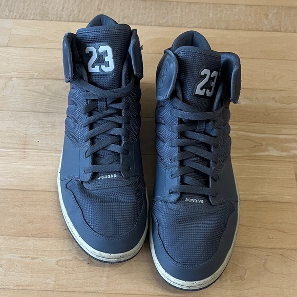 Jordan flight 4 Men's Dark Gray High-Top Sneakers - Picture 4 of 6